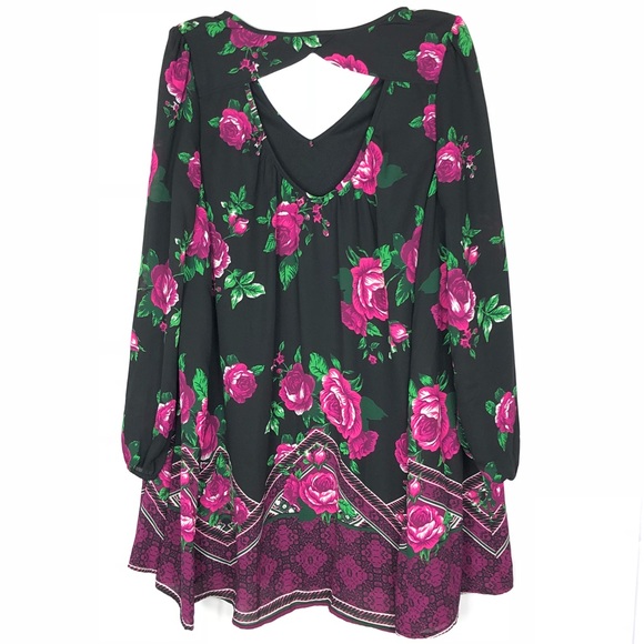 My Michelle | Dark Romance Floral Dress - Picture 2 of 6